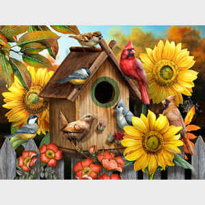 Autumn Birdhouse