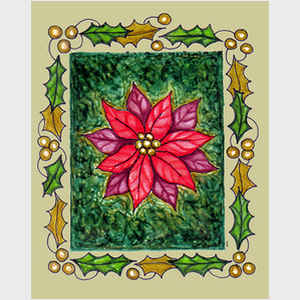 Framed Poinsettia