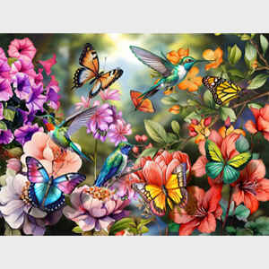 Hummingbirds and Butterflies