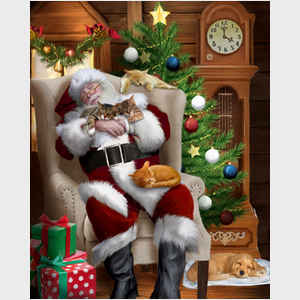 Santa Cat Nap