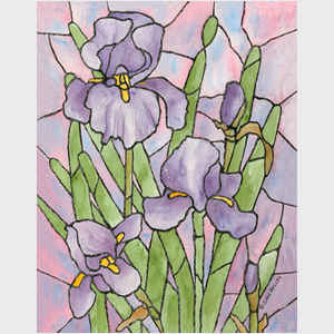 Stained Glass Iris