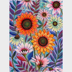 Summer Sunflower vertical