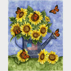 Sunflower Watering Can I