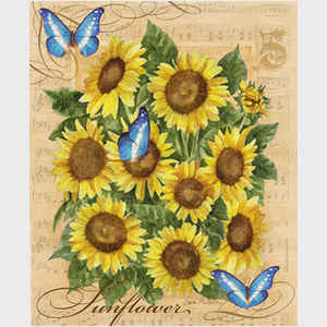 Sunflowers and Butterflies