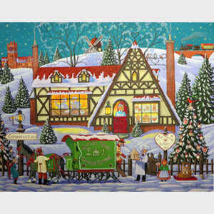 Warm Gingerbread on a Winter Day